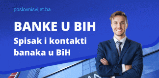 BANKE U BIH SPISAK banke u bih spisak