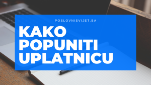kako popuniti uplatnicu