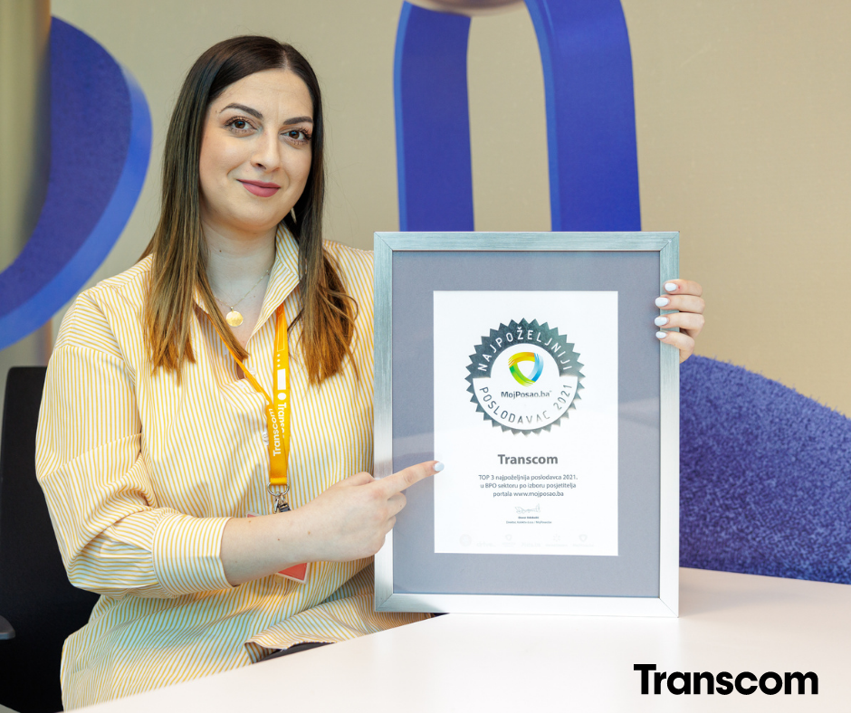 Transcom: Nagrada Za Jednog Od Top Tri Poslodavca U Sektoru, Više Od 300 Zaposlenih U Godinu I Po Dana