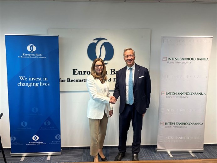 Nova saradnja Intesa Sanpaolo Banke i EBRD-a, podjela rizika za Nova Saradnja Intesa Sanpaolo Banke I Ebrd A Podjela Rizika Za