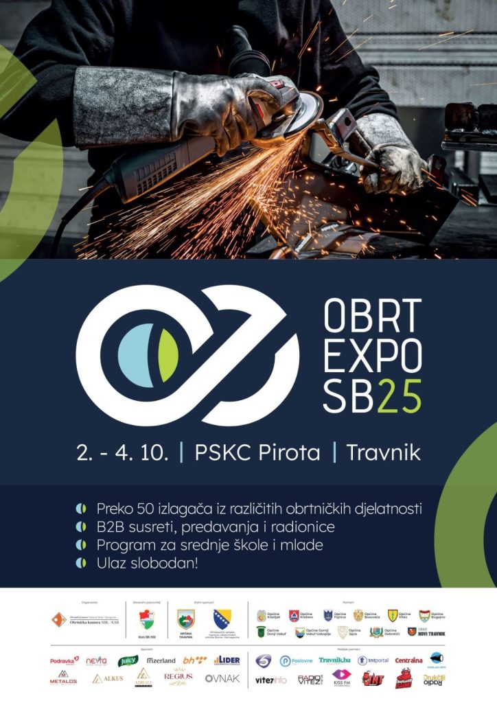 Prvi sajam obrta „Obrt Expo SB 25“ stiže u Travnik – besplatan ulaz za sve posjetitelje