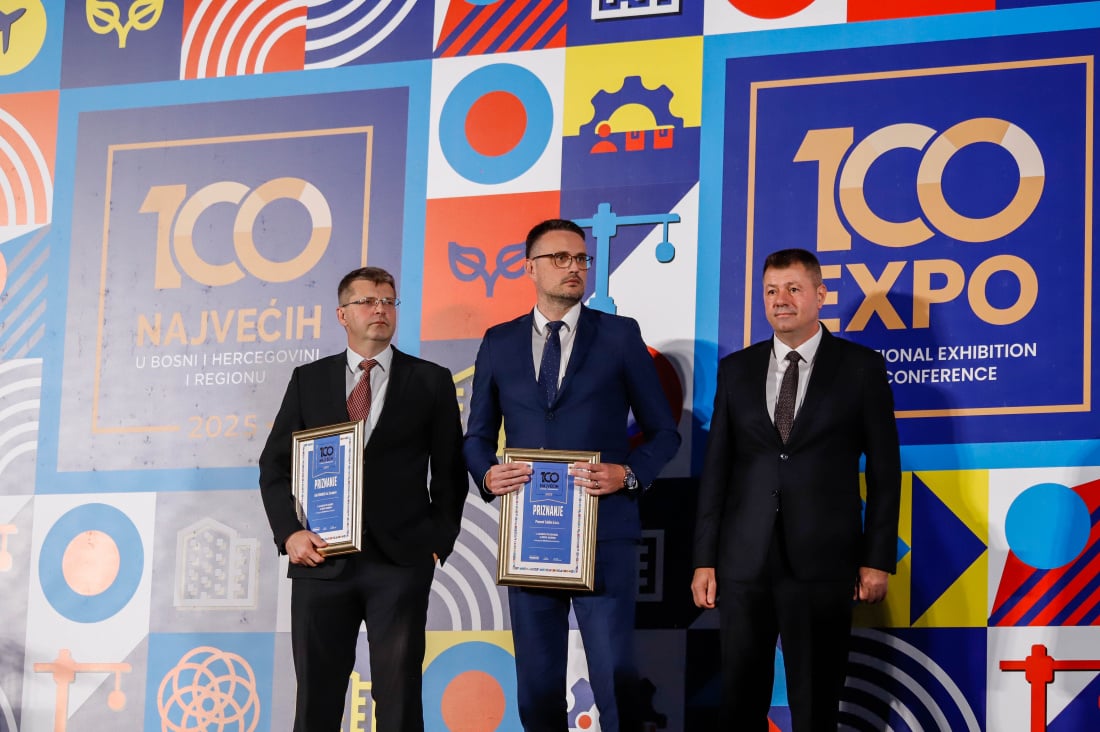 Najuspješnije kompanije i pojedinci iz BiH i regiona nagrađeni na svečanoj ceremoniji ‘100 Najvećih’ Najuspješnije kompanije i pojedinci iz BiH i regiona nagrađeni na svečanoj ceremoniji ‘100 Najvećih’
