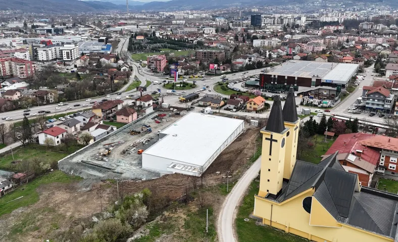 Lidl u BiH izgrađen na zemljištu samostana: Pogledajte kako izgleda Lidl objekat u Banjoj Luci snimljen dronom iz zraka